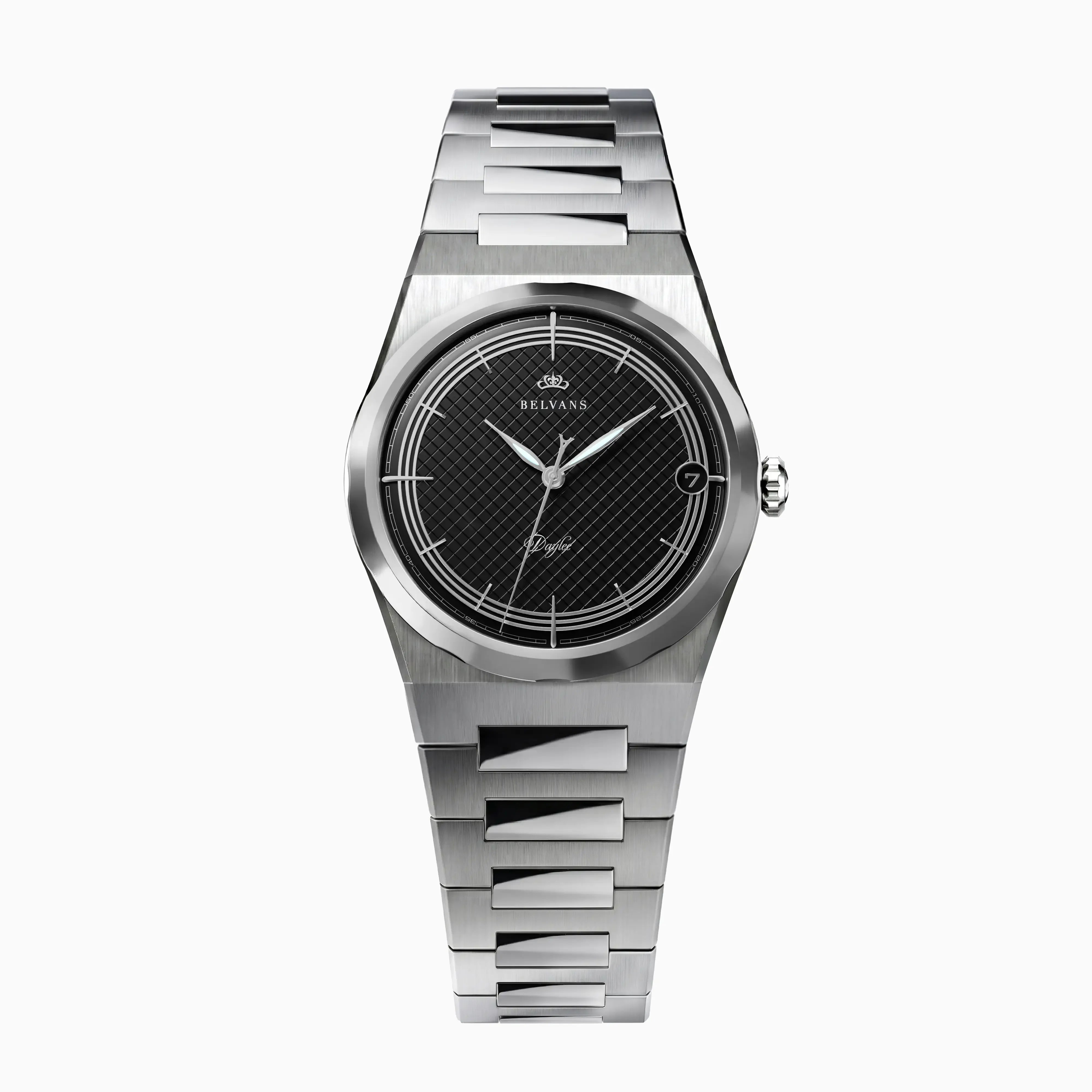 Belvans Daylee watch with black dial