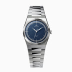 Belvans Daylee watch with blue dial